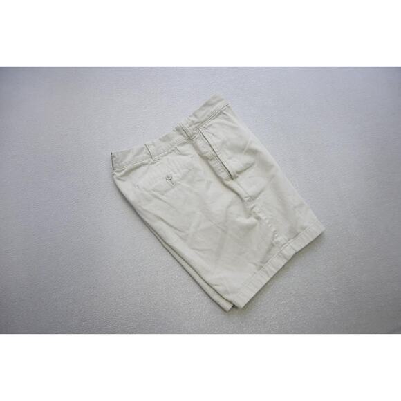 J Crew Khaki Chino Shorts Beige Casual Flat 7" INS Mens Sz 33 - Picture 1 of 7